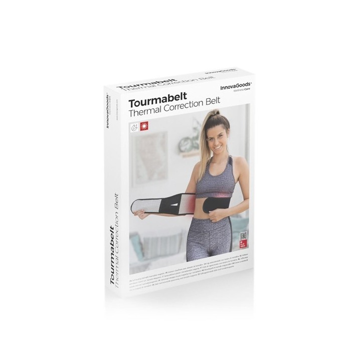 Bande Thermique Correctrice avec Aimants en Tourmaline Tourmabelt InnovaGoods