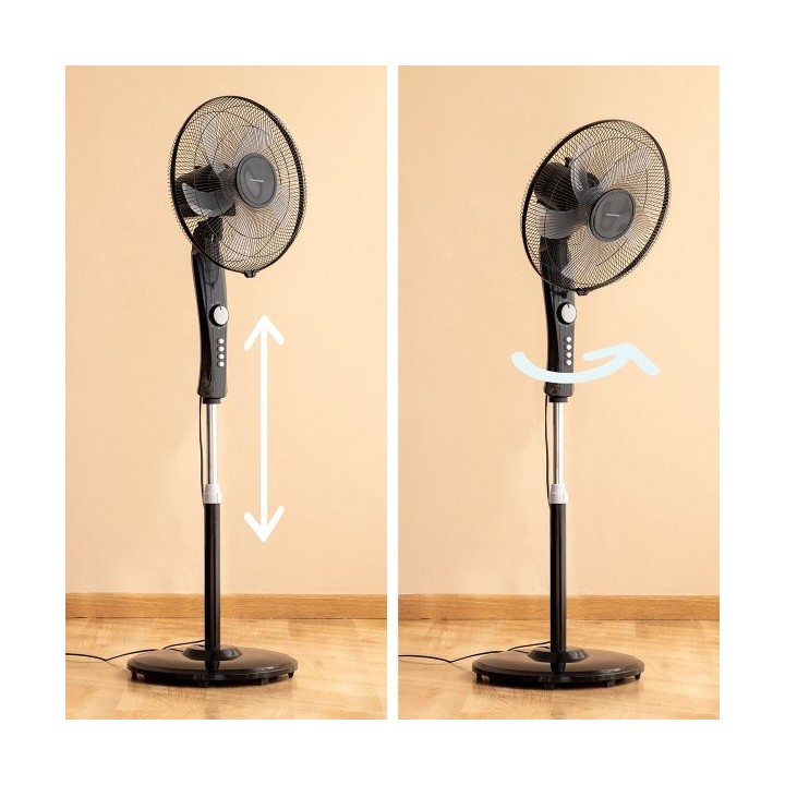 Ventilateur sur Pied InnovaGoods Breezinn Noir 45 W