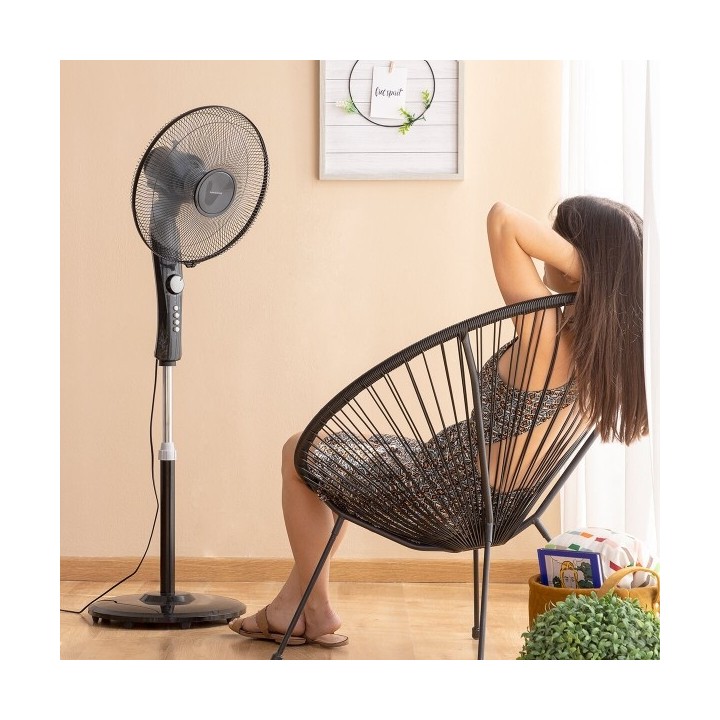 Ventilateur sur Pied InnovaGoods Breezinn Noir 45 W