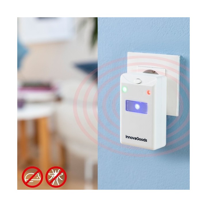 Répulsif contre les Insectes et Rongeurs avec LED Killekt InnovaGoods