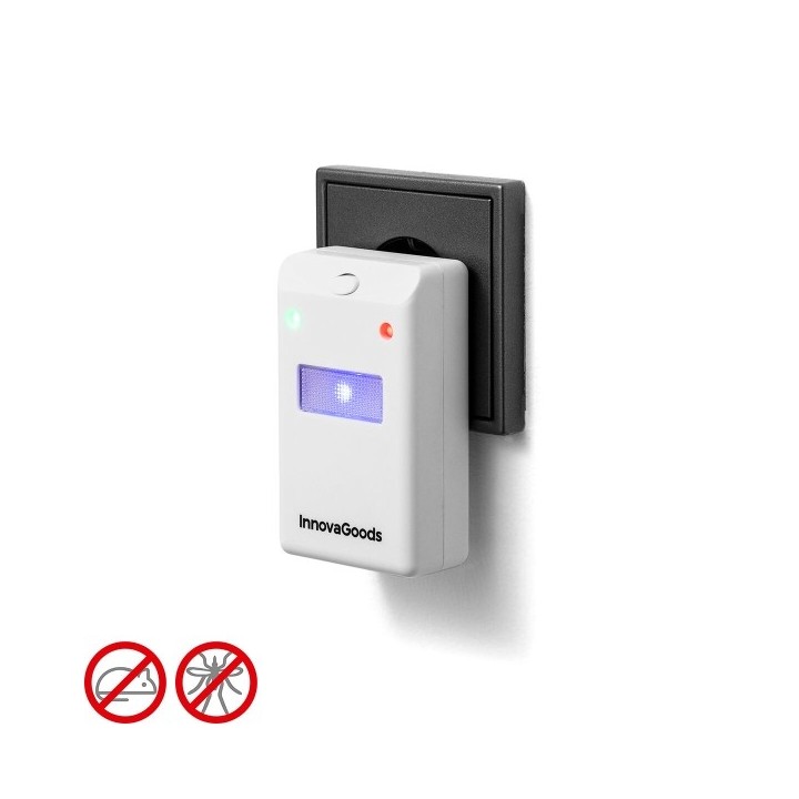 Répulsif contre les Insectes et Rongeurs avec LED Killekt InnovaGoods