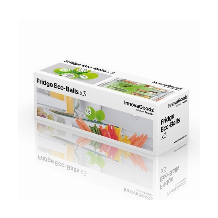 Éco Boules pour Régrigérateur InnovaGoods 3 Unités