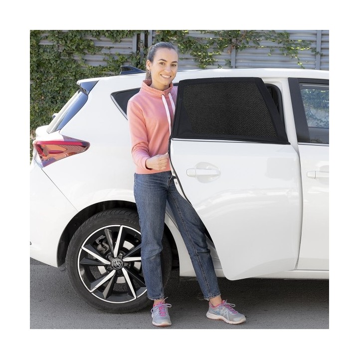 Parasol de Voiture en Maille UVlock InnovaGoods Pack de 2 unités