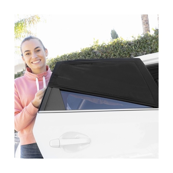 Parasol de Voiture en Maille UVlock InnovaGoods Pack de 2 unités