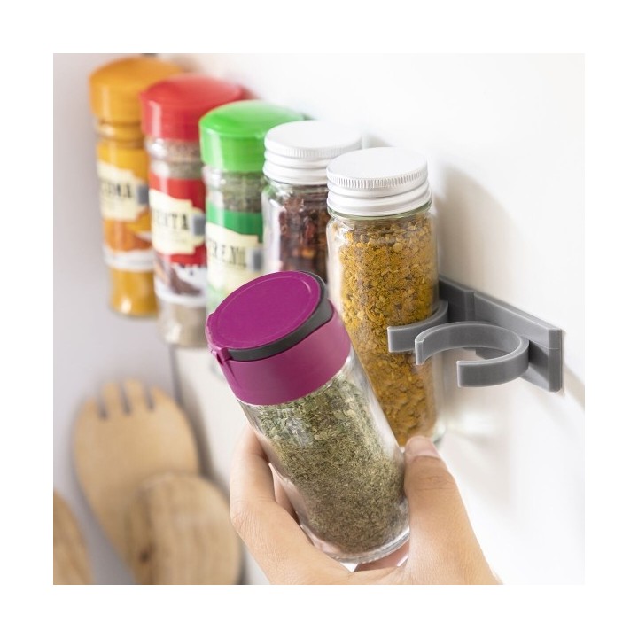 Porte épices adhésif et divisible Jarlock x20 InnovaGoods
