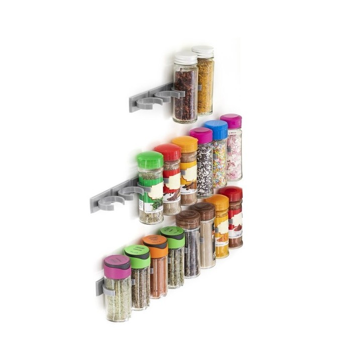 Porte épices adhésif et divisible Jarlock x20 InnovaGoods