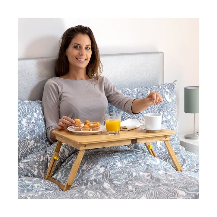 Table pliante d'appoint en bambou Lapwood InnovaGoods