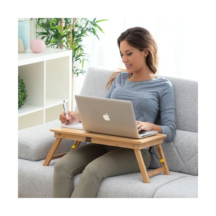 Table pliante d'appoint en bambou Lapwood InnovaGoods