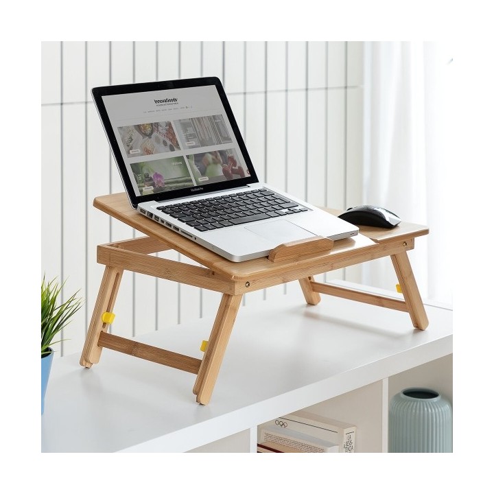 Table pliante d'appoint en bambou Lapwood InnovaGoods