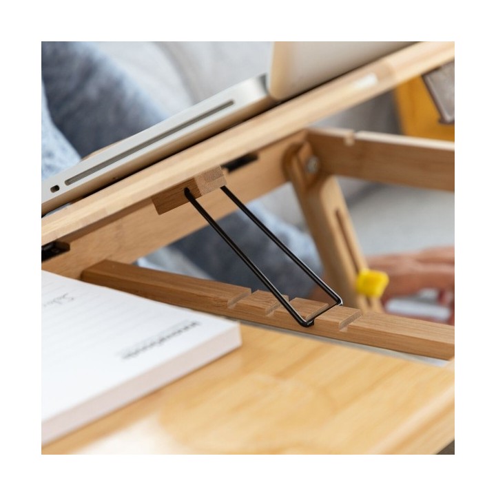 Table pliante d'appoint en bambou Lapwood InnovaGoods