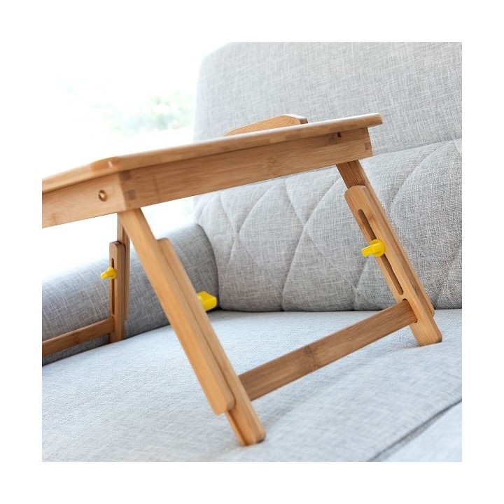 Table pliante d'appoint en bambou Lapwood InnovaGoods