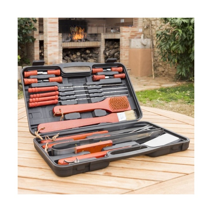 Malette Barbecue Barbecase InnovaGoods 18 Pièces