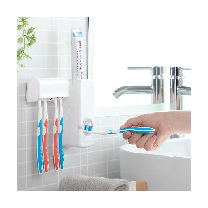 Distributeur de Dentifrice avec Porte Brosse à Dents Diseeth InnovaGoods