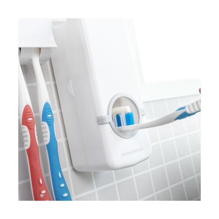 Distributeur de Dentifrice avec Porte Brosse à Dents Diseeth InnovaGoods