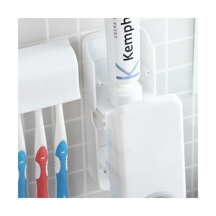 Distributeur de Dentifrice avec Porte Brosse à Dents Diseeth InnovaGoods