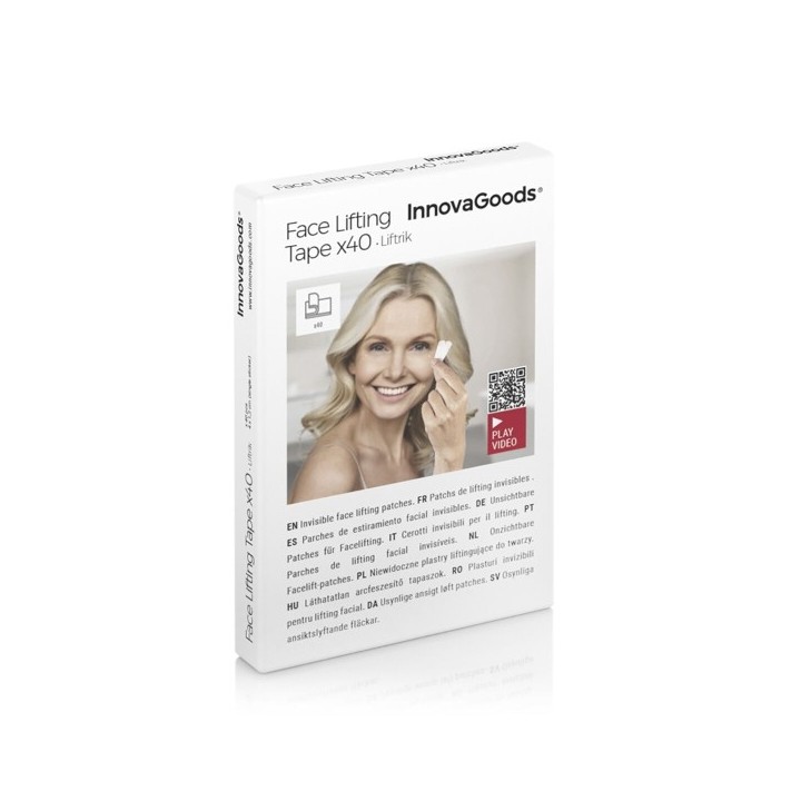 Patchs de Lifting Facial Adhésifs Invisibles Liftrik InnovaGoods 40 Unités
