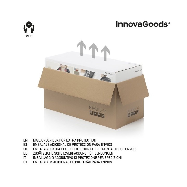 Miroir LED Pliable avec Organisateur de Maquillage 3 en 1 Panomir InnovaGoods