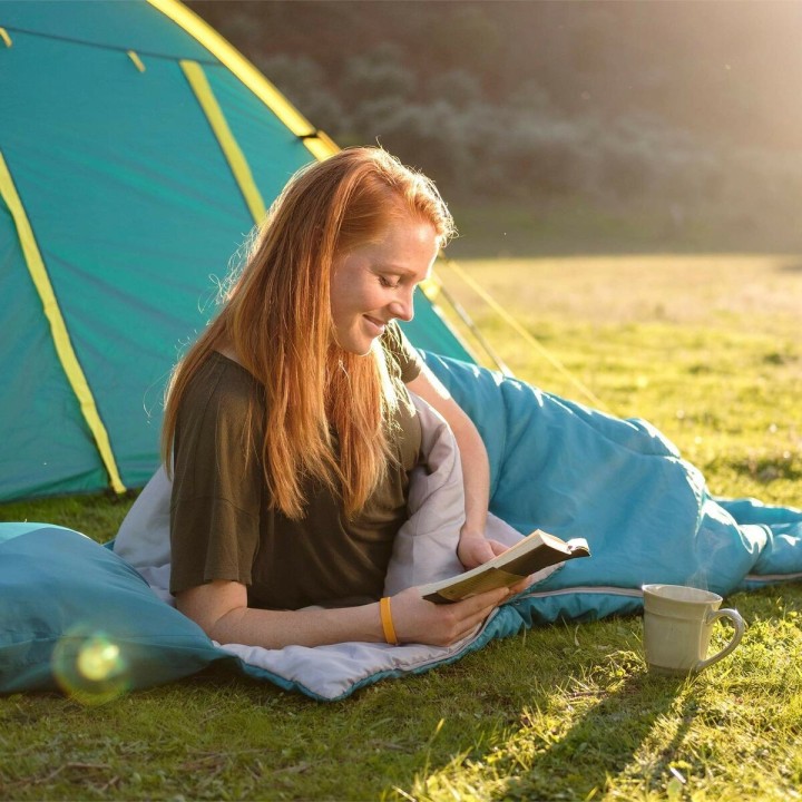 Bestway Sac de Couchage Polyester Température 3 à  8 Degrés 190x84 cm Camping 68100