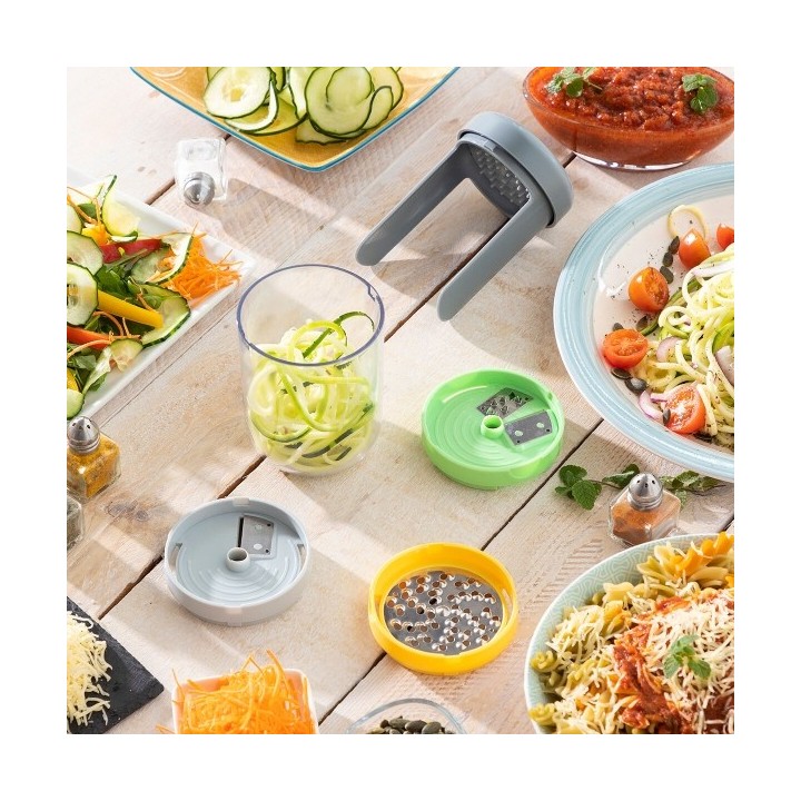 Coupe légumes en Spirale et Râpe à Légumes avec Recettes Vigizer InnovaGoods