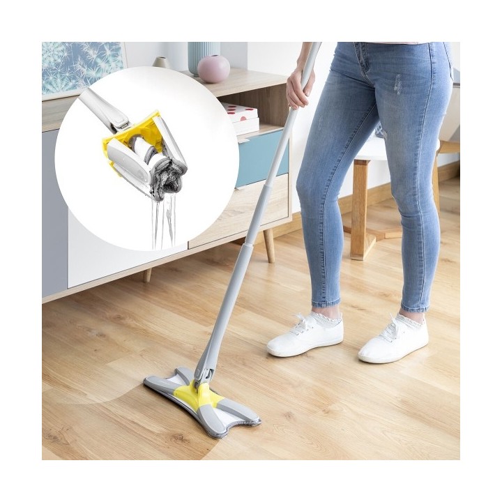 Balai Serpillère Auto essorant en Microfibre Type X. Twop InnovaGoods
