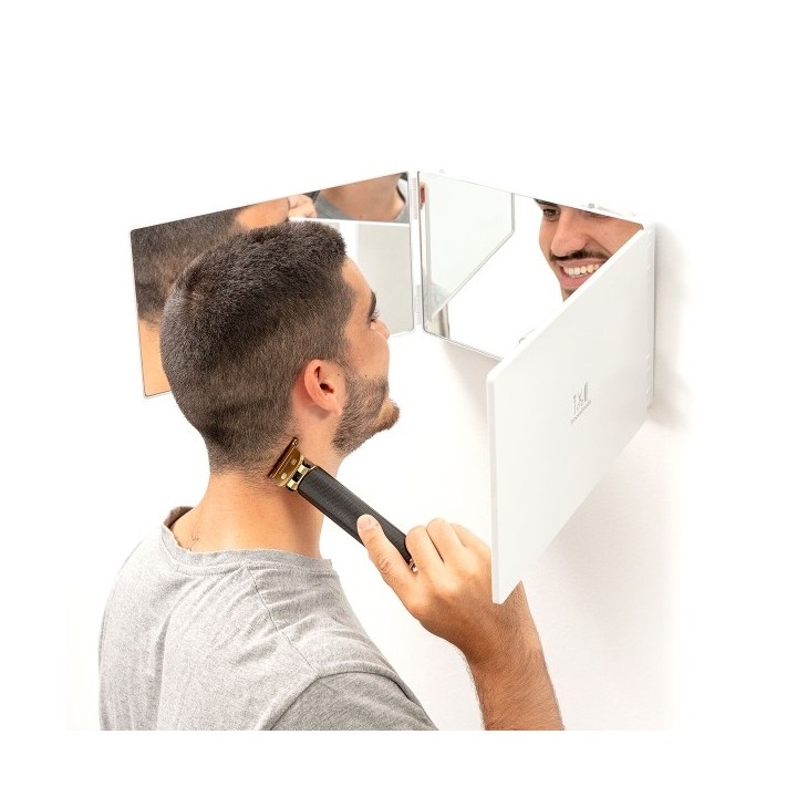 InnovaGoods Miroir de maquillage éclairé Miroir de salle de bain avec design pliant et vue