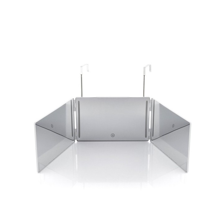 InnovaGoods Miroir de maquillage éclairé Miroir de salle de bain avec design pliant et vue