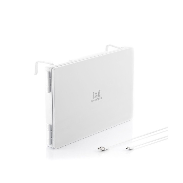 InnovaGoods Miroir de maquillage éclairé Miroir de salle de bain avec design pliant et vue