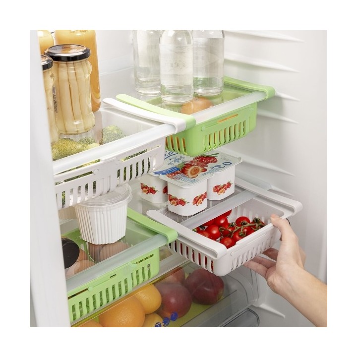 Rangement Réglable pour Réfrigérateur Friwer InnovaGoods 2 Unités