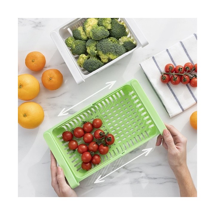 Rangement Réglable pour Réfrigérateur Friwer InnovaGoods 2 Unités