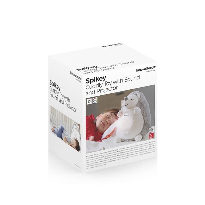 Hérisson en Peluche avec Bruit Blanc et Veilleuse Spikey InnovaGoods