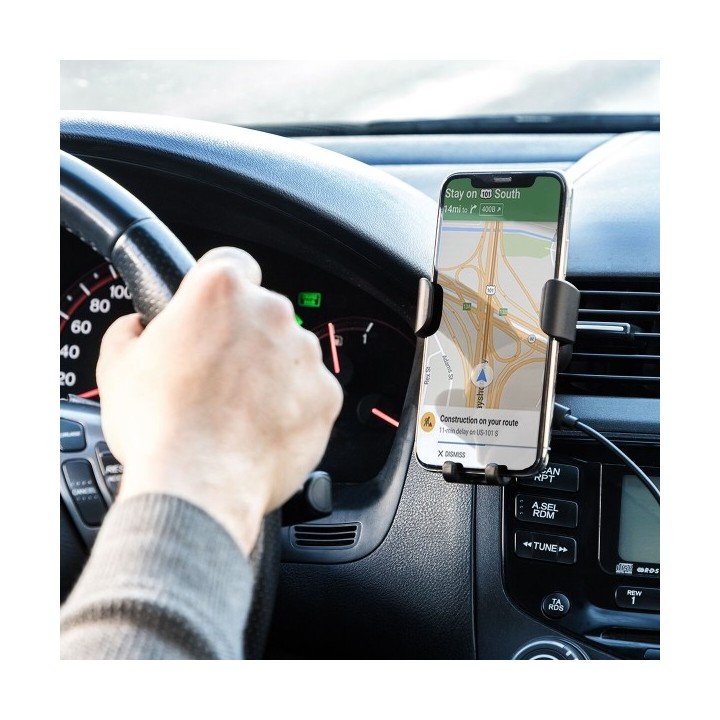 Support pour téléphone portable avec chargeur de voiture sans fil Wolder InnovaGoods