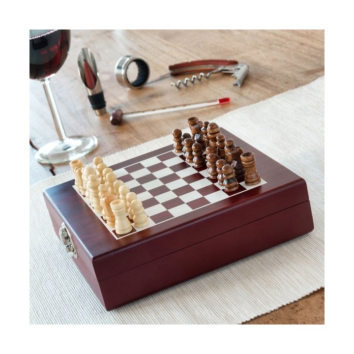 Ensemble d'Accessoires à Vin et Échecs InnovaGoods 37 Pièces