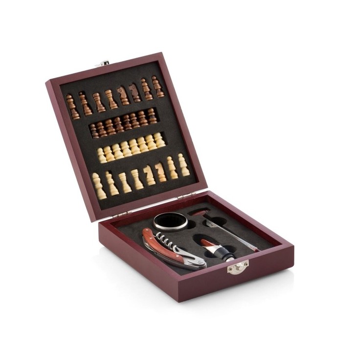 Ensemble d'Accessoires à Vin et Échecs InnovaGoods 37 Pièces