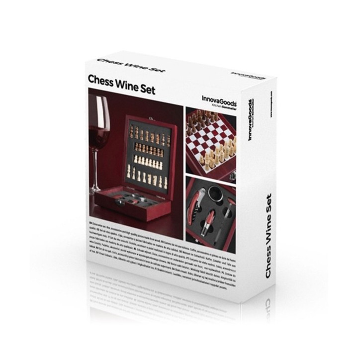 Ensemble d'Accessoires à Vin et Échecs InnovaGoods 37 Pièces