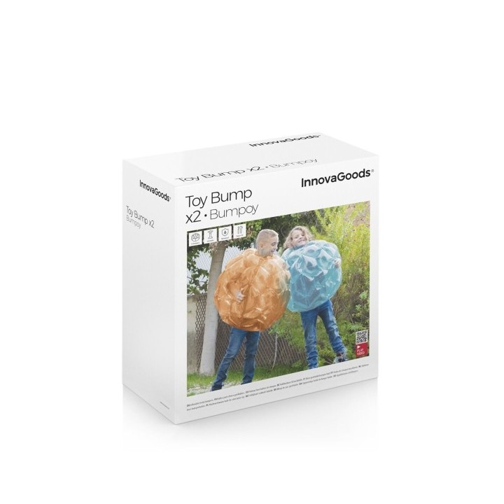 Ballon Bulle Gonflable Géant Antichoc Bumpoy InnovaGoods 2 Unités