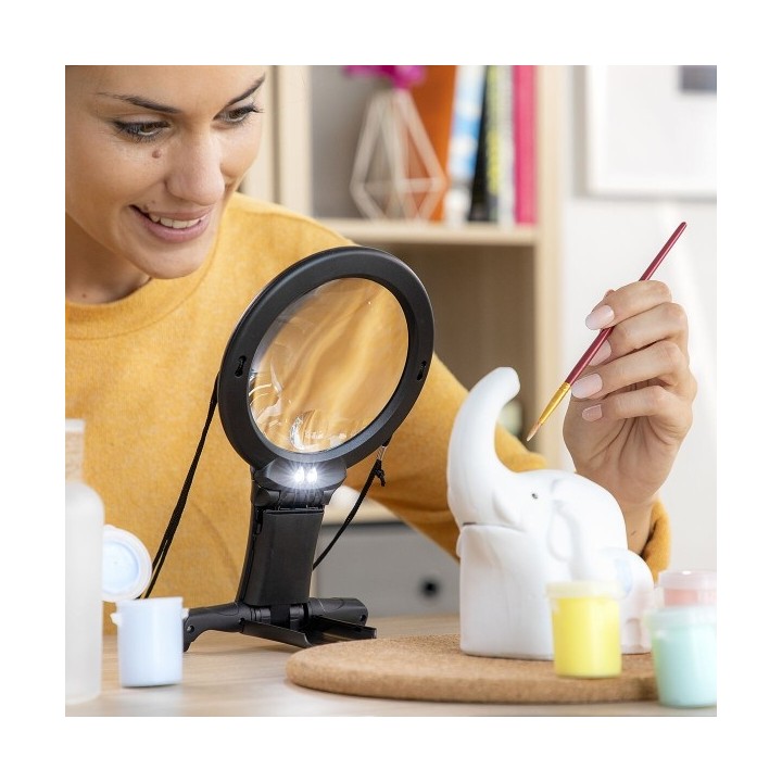Loupe Mains Libres avec Voyant LED Zooled InnovaGoods