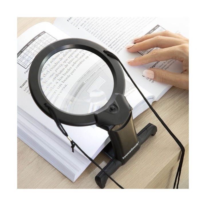 Loupe Mains Libres avec Voyant LED Zooled InnovaGoods