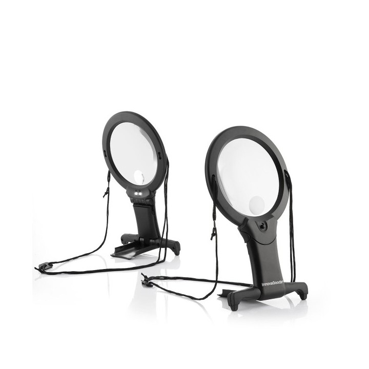 Loupe Mains Libres avec Voyant LED Zooled InnovaGoods