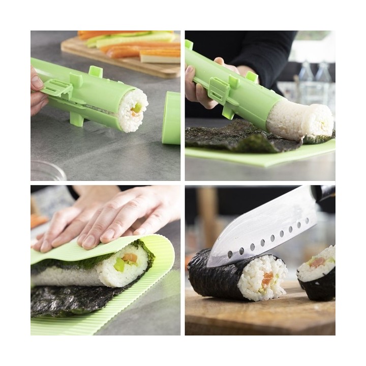 Set de sushi avec recettes Suzooka InnovaGoods 3 Pièces
