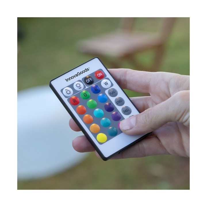 Siège gonflable avec LED multicolore et télécommande Pulight InnovaGoods