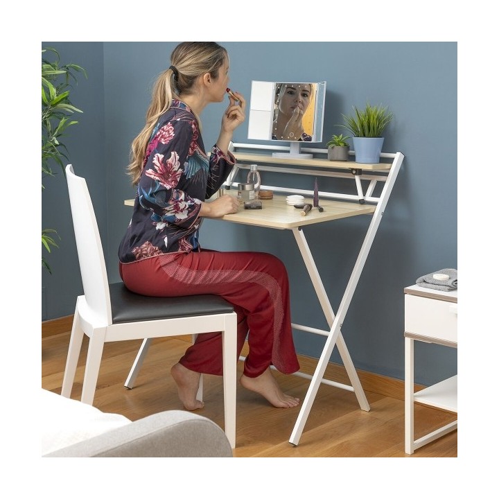 Bureau Pliable avec Étagère Tablezy InnovaGoods
