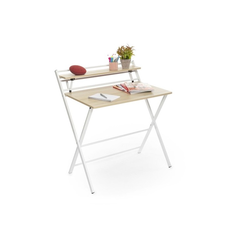 Bureau Pliable avec Étagère Tablezy InnovaGoods