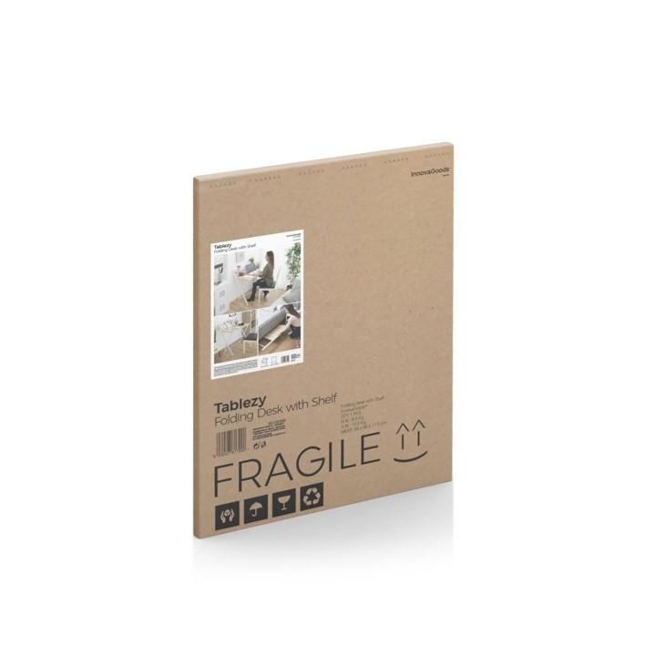 Bureau Pliable avec Étagère Tablezy InnovaGoods