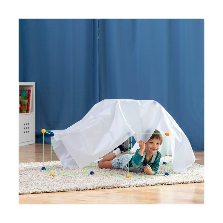 Kit de Construction de Fort pour Enfants Builkitt InnovaGoods 155 Pièces