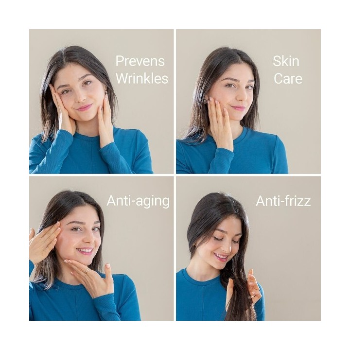 Oreiller Cervical Anti Rides avec Housse en Satin Youthlow InnovaGoods