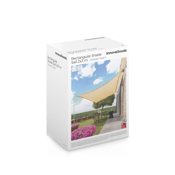 Voile d’Ombrage Rectangulaire Shazail InnovaGoods 2 x 3 m