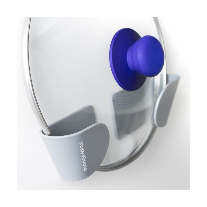 Set de 3 Supports Mural Adhésif pour Couvercle de Cuisine Smarack InnovaGoods