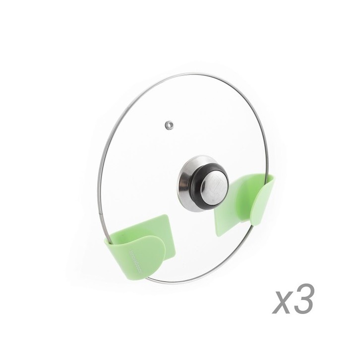 Set de 3 Supports Mural Adhésif pour Couvercle de Cuisine Smarack InnovaGoods