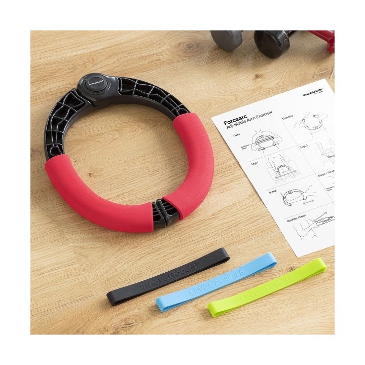 Appareil de Musculation pour Bras Réglable avec Résistance et Guide d´Exercices Forcearc InnovaGoods