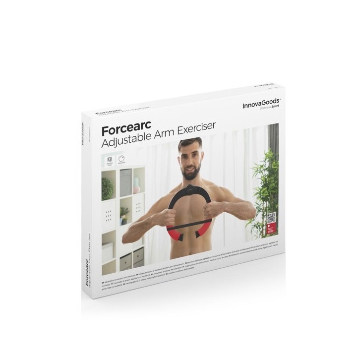 Appareil de Musculation pour Bras Réglable avec Résistance et Guide d´Exercices Forcearc InnovaGoods